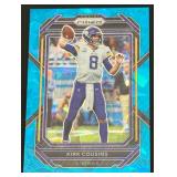 Kirk Cousins /99 Blue Cracked Ice Prizm 2022 #187 Minnesota Vikings Football Card