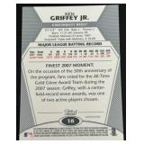 Ken Griffey Jr. Finest Refractor 2008 Topps #18 Baseball Card