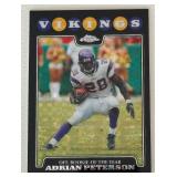 Adrian Peterson X-Fractor 2008 Topps Chrome #TC164 Minnesota Vikings Football Card