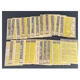 1961 Topps Baseball Lot of 24 Vintage Cards Includes Leader Cards, Rookies, Checklist and More!