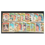 1972 Topps Baseball Lot of 18 Cards with 2 Harmon Killebrew