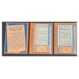 1978 Topps 3 Card Vintage Stars / HOF Lot - Nolan Ryan Carl Yastrzemski, Tom Seaver