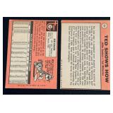 1969 Topps 2 Card Vintage Lot - Bob Gibson #200 and Ted Williams #539