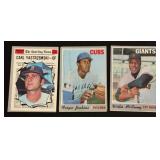 1970 Topps 3 Card Vintage HOF Stars Lot - Yastrzemski, Jenkins, McCoovey