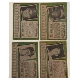 1971 Topps 4 Card Vintage HOF Star Pitchers Lot - Gibson, Carlton, Wilhelm, John