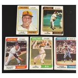 1974 Topps 5 Card Vintage HOF Star Lot - Killebrew, Hunter, Perry, Palmer, McCovey
