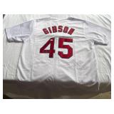 Bob Gibson Signed Jersey with JSA COA Size XL - St. Louis Cardinals Baseball