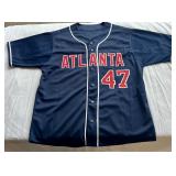 Tom Glavine Signed Jersey with JSA COA Size XL - Atlanta Braves Baseball