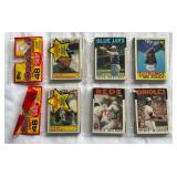(2) 1986 Topps Baseball Rack Packs - Rickey Henderson and Eddie Murray on Top, Strawberry on Bottom - Vintage Baseball Cards