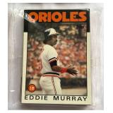 (2) 1986 Topps Baseball Rack Packs - Rickey Henderson and Eddie Murray on Top, Strawberry on Bottom - Vintage Baseball Cards