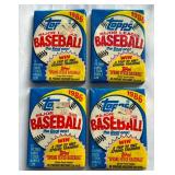 (4) 1986 Topps Baseball Packs