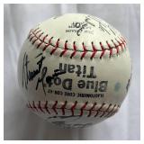 Signed Softball by Minnesota Vikings, North Stars and More - Including Mike Modano