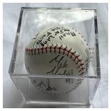Signed Softball by Minnesota Vikings, North Stars and More - Including Mike Modano