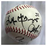 Signed Softball by Minnesota Vikings 1993 Donkey Basketball 1993