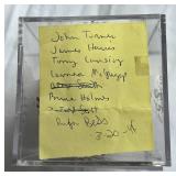 Signed Softball by Minnesota Vikings 1993 Donkey Basketball 1993