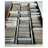 HUGE 3-Row Box of Thousands of Baseball Star Cards - A-Rod, Maddux, Johnson, Bryant, Jimenez, Bregman and many more
