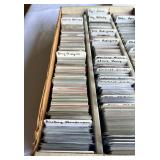 HUGE 3-Row Box Full of Baseball and Football Star Cards - Gwynn, Henderson, Young, Smith, A-Rod, Nolan Ryan, McGwire, Rivera and More - Thousands of Cards!