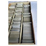 HUGE 3-Row Box Full of Baseball and Football Star Cards - Gwynn, Henderson, Young, Smith, A-Rod, Nolan Ryan, McGwire, Rivera and More - Thousands of Cards!