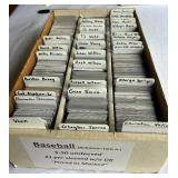 HUGE 3-Row Box Full of Football and Baseball Stars - Thousands of Cards