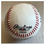 Vida Blue Signed Baseball with PSA COA on Rawling Official League Ball - Inscribed "1971 M.V.P. Cy Young"