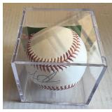 Matto Olson Signed Baseball with Fanatics and MLB COAs on Rawlings OMLB Manfred Ball