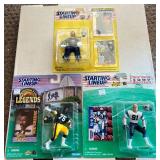 (3) Starting Lineup Figures - Joe Greene, Kevin Greene, Grant Fuhr - Football Hockey