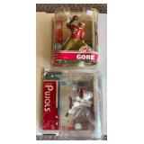 Albert Pujols and Frank Gore McFarlane Figures - Baseball Football