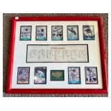 Minnesota Twins 1987 World Series Champions Framed Piece by Dream Team Sports Collectibles - Includes Score Baseball Cards