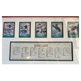 Minnesota Twins 1987 World Series Champions Framed Piece by Dream Team Sports Collectibles - Includes Score Baseball Cards