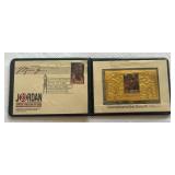 Michael Jordan 23k Gold Commemortive Liited Edition Stamp St. Vincent - Aoril 17, 1996 Upper Deck Basketball