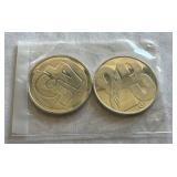 Michael Jordan 2 Limited Edition Upper Deck Basketball Coin Set