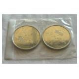 Michael Jordan 2 Limited Edition Upper Deck Basketball Coin Set