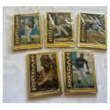 Michael Jordan 1995 Upper Deck Baseball "Tribute Set" 5 Embossed Metal Collector Cards