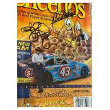 Richard Petty, Kyle Petty, John Andretti Signed and Framed NASCAR Cheerios Box
