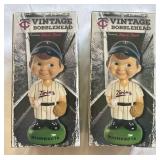 (2) Minnesota Twins Baseball Bobblehead Kwik Star Vintage SGA