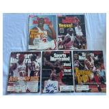 (5) Michael Jordan Sports Illustrated Basketball Magazines From 1992-1995