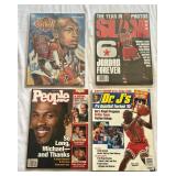 (4) Michael Jordan Various Basketball Magazines