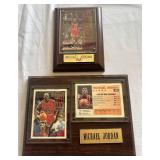 Michael Jordan (2) Basektball Plaque Card Sets