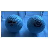 Michael Jordan (2) Golf Ball Set with Cases - Upper Deck Wilson 23 Balls