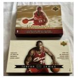 LeBron James (2) Card Set Boxes (no cards) - 2003-04 Upper Deck Phenomenal Begonning and 2003 32 Card Exclusive Boxed Set
