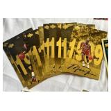 Michael Jordan Large Lot of 27 Oversized Cards - Includes Gatorage Set and Multiple Limited Edition Basketball Cards