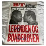 Larry Holmes vs. Brian Neilsen Signed Boxing Poster (laminated)