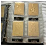 22kt Gold Baseball Card Set 2007 MLB - Near Complete (appears to be missing Twins players)