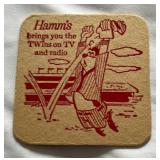 Hamms Vintage 1960s Minnesota Twins Coaster