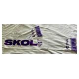 Minnesota Vikings Football SKOL Scarf and Necklace