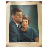 President John F. Kennedy and 1st Lady Photo Print