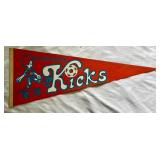 Vintage Minnesota Kicks NASL Soccer Pennant