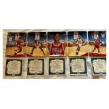 Michael Jordan Limited Edition Brandford Exchange 5 Plate Complete Set Vintage 1997 Basketball - RARE