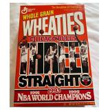 Michael Jordan Chicago Bulls 1993 NBA Worls Champions Wheaties Box (full) - Basketball