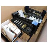 Misc. Gauges, Brass Fittings and 2 Metal Stands